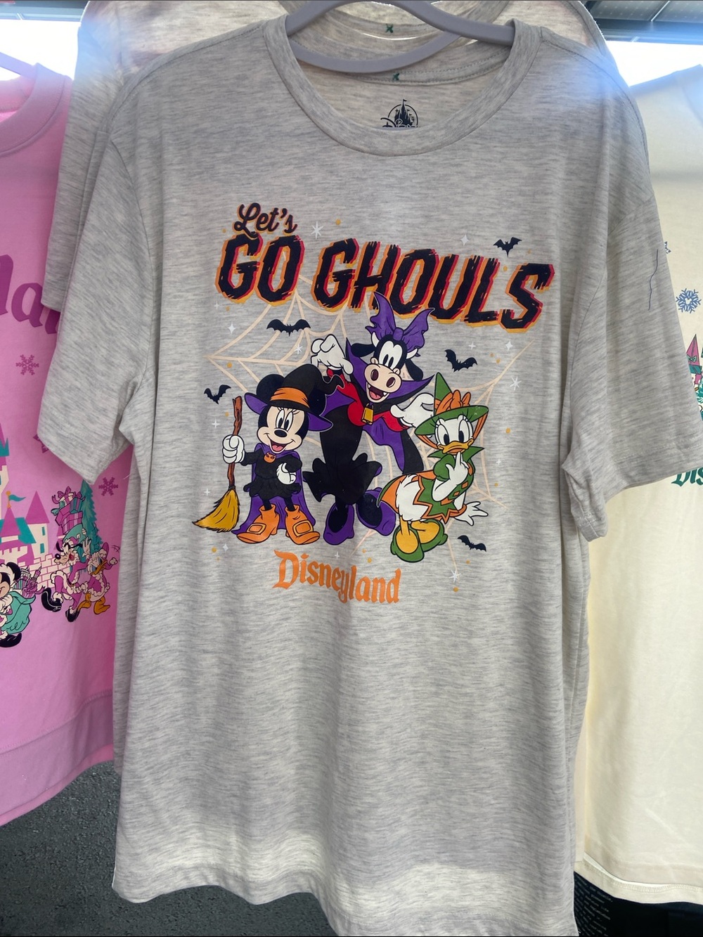 Disney Gray 'Let's Go Ghouls' Halloween Tee with Mickey, Minnie & Daisy
